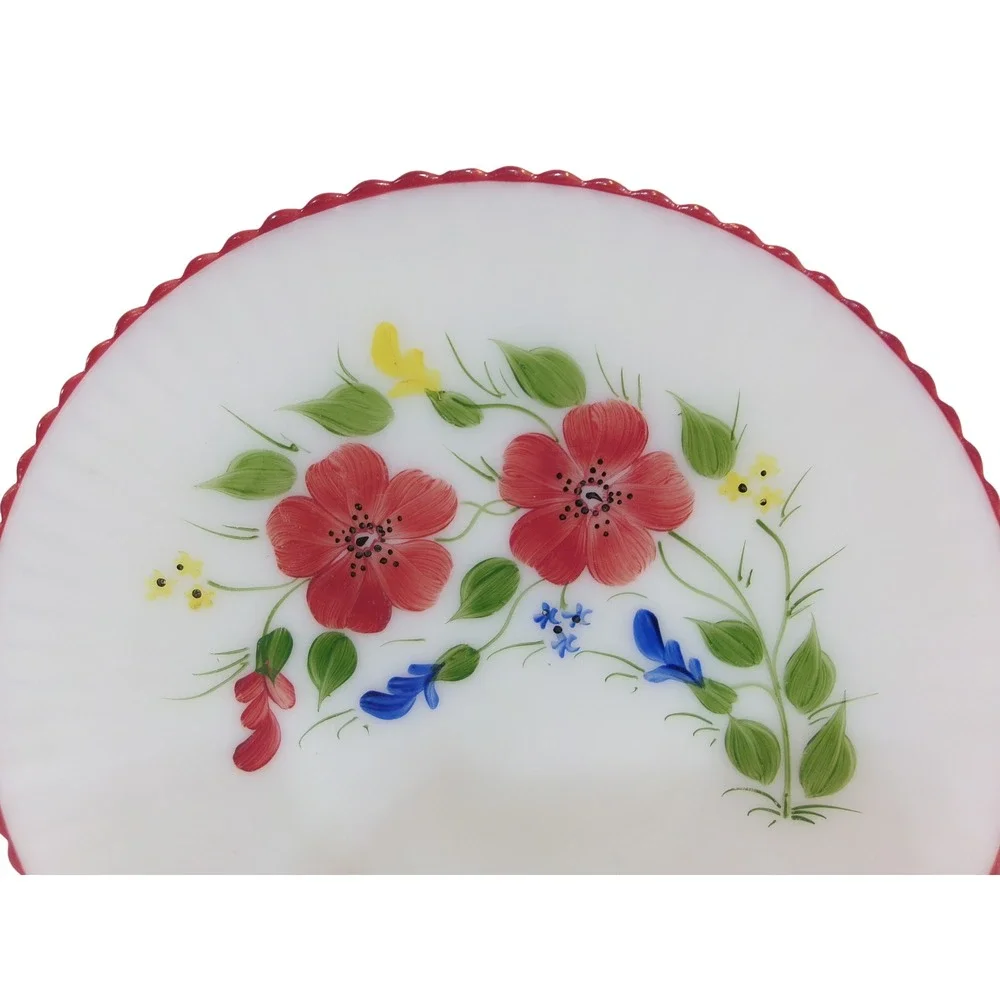 MacBeth-Evans Petalware Mountain Flowers Salver Plate Tray